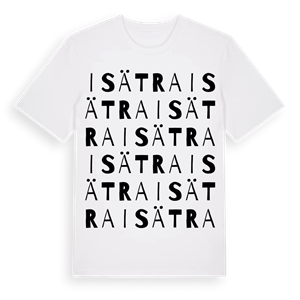 Isätra ordlek t-shirt – ekologisk bomull t-shirt från Pinshirt