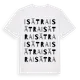 White t-shirt med Isätra ordlek t-shirt