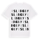 White t-shirt med Islingby ordlek t-shirt