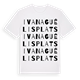 White t-shirt med Ivan Aguélis Plats ordlek t-shirt