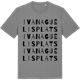 Mid Heather Gray t-shirt med Ivan Aguélis Plats ordlek t-shirt
