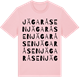 Pink Cotton t-shirt med Jägaråsen ordlek t-shirt