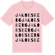 Pink Cotton t-shirt med Jakobsberg ordlek t-shirt