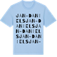 Blue Soul t-shirt med Jan-Daniels ordlek t-shirt