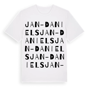 Jan-Daniels ordlek t-shirt – ekologisk bomull t-shirt från Pinshirt