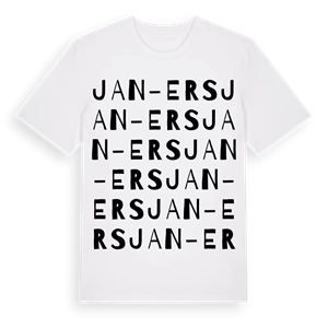 Jan-Ers ordlek t-shirt – ekologisk bomull t-shirt från Pinshirt