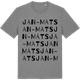 Mid Heather Gray t-shirt med Jan-Mats ordlek t-shirt