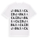 White t-shirt med Jankbacken ordlek t-shirt