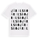 White t-shirt med Järilsbo ordlek t-shirt