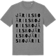 Mid Heather Gray t-shirt med Järilsbo ordlek t-shirt