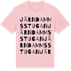 Pink Cotton t-shirt med Järndammsstugan ordlek t-shirt