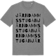 Mid Heather Gray t-shirt med Järndammsstugan ordlek t-shirt