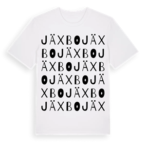 Jäxbo ordlek t-shirt – ekologisk bomull t-shirt från Pinshirt