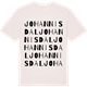 Vintage White t-shirt med Johannisdal ordlek t-shirt