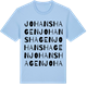 Blue Soul t-shirt med Johanshagen ordlek t-shirt