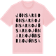 Pink Cotton t-shirt med Jönsarbo ordlek t-shirt