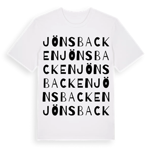 Jönsbacken ordlek t-shirt – ekologisk bomull t-shirt från Pinshirt