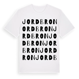 Jordbron ordlek t-shirt – ekologisk bomull t-shirt från Pinshirt
