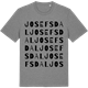 Mid Heather Gray t-shirt med Josefsdal ordlek t-shirt