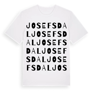 Josefsdal ordlek t-shirt – ekologisk bomull t-shirt från Pinshirt
