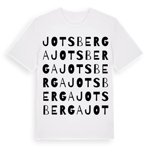 Jotsberga ordlek t-shirt – ekologisk bomull t-shirt från Pinshirt