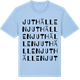 Blue Soul t-shirt med Juthällen ordlek t-shirt