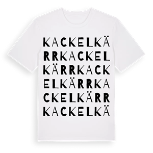 Kackelkärr ordlek t-shirt – ekologisk bomull t-shirt från Pinshirt