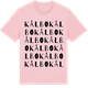 Pink Cotton t-shirt med Kålbo ordlek t-shirt