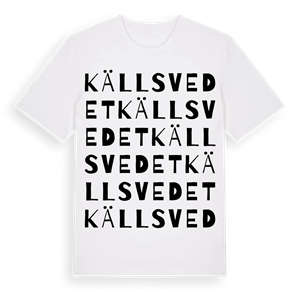 Källsvedet ordlek t-shirt – ekologisk bomull t-shirt från Pinshirt