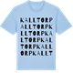 Blue Soul t-shirt med Kalltorp ordlek t-shirt
