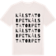 Vintage White t-shirt med Kålstatorpet ordlek t-shirt