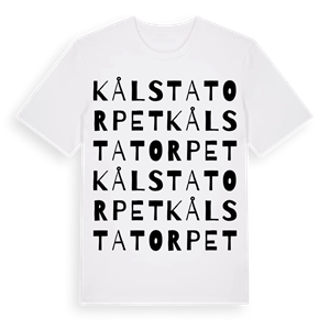 Kålstatorpet ordlek t-shirt – ekologisk bomull t-shirt från Pinshirt