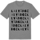 Mid Heather Gray t-shirt med Kalvänge ordlek t-shirt