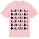 Pink Cotton t-shirt med Kanada ordlek t-shirt