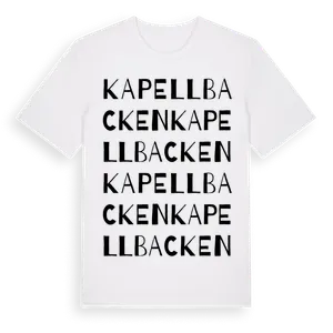 Kapellbacken ordlek t-shirt – ekologisk bomull t-shirt från Pinshirt