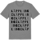 Mid Heather Gray t-shirt med Käpplinge ordlek t-shirt