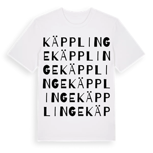 Käpplinge ordlek t-shirt – ekologisk bomull t-shirt från Pinshirt