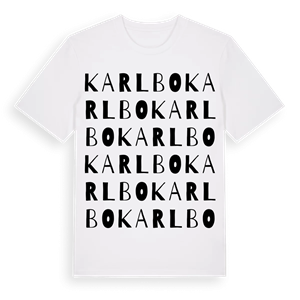 Karlbo ordlek t-shirt – ekologisk bomull t-shirt från Pinshirt