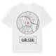 White t-shirt med Karlsdal t-shirt