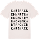 Vintage White t-shirt med Kartbacken ordlek t-shirt