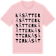 Pink Cotton t-shirt med Kåsätter ordlek t-shirt