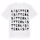 White t-shirt med Kåsätter ordlek t-shirt