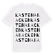 White t-shirt med Kastenabacken ordlek t-shirt