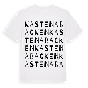 Kastenabacken ordlek t-shirt – ekologisk bomull t-shirt från Pinshirt