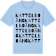 Blue Soul t-shirt med Kattelboäng ordlek t-shirt