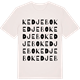 Vintage White t-shirt med Kedjebo ordlek t-shirt