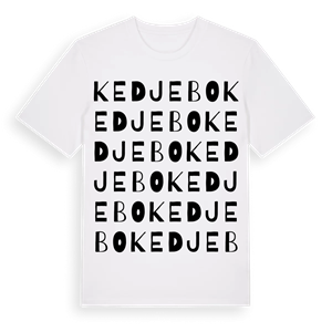 Kedjebo ordlek t-shirt – ekologisk bomull t-shirt från Pinshirt