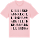Pink Cotton t-shirt med Killinghammar ordlek t-shirt