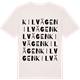Vintage White t-shirt med Kilvägen ordlek t-shirt