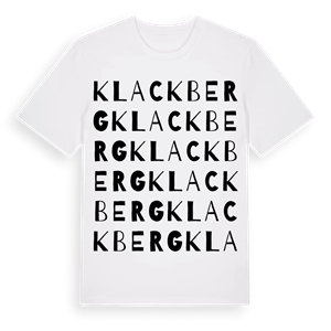 Klackberg ordlek t-shirt – ekologisk bomull t-shirt från Pinshirt